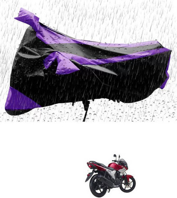 RONISH Waterproof Two Wheeler Cover for Yamaha(SZ X, Purple, Black)
