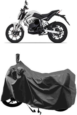 SUGASHRI Waterproof Two Wheeler Cover for Revolt(RV 400, Grey)