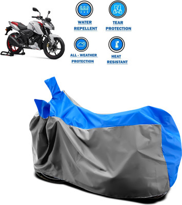 CODOKI Two Wheeler Cover for TVS(Apache RTR 160 4V, Grey)
