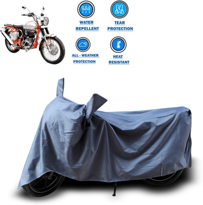 CODOKI Two Wheeler Cover for Royal Enfield(Bullet Trials 350, Grey)