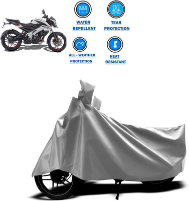 PAGORA Two Wheeler Cover for Bajaj(Pulsar 160 NS DTS-i, Silver)