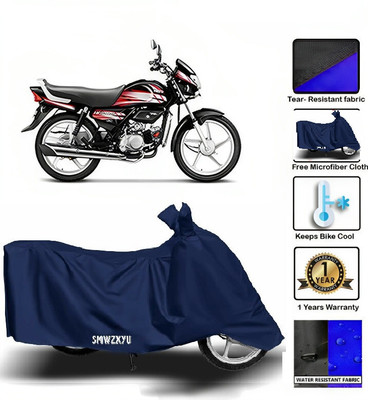 SK AUTO Two Wheeler Cover for Hero(HF Deluxe, Blue)