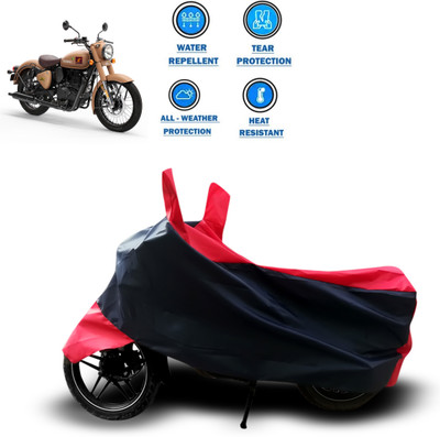 PAGORA Two Wheeler Cover for Royal Enfield(Classic 350 Signals, Red)