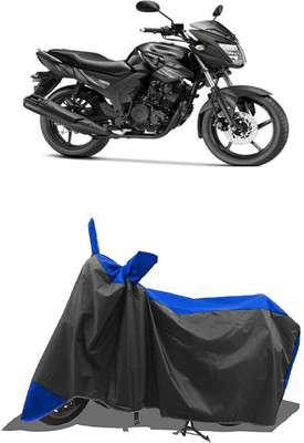 SUGASHRI Waterproof Two Wheeler Cover for Yamaha(SZ RR V2.0, Blue, Black)