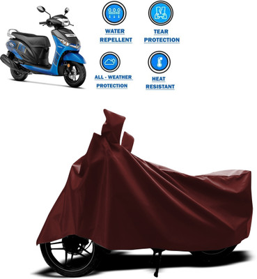 CODOKI Waterproof Two Wheeler Cover for Yamaha(Alpha, Maroon)