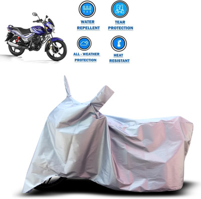 CODOKI Two Wheeler Cover for TVS(Star City Plus, Silver)
