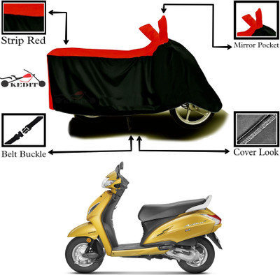 SK AUTO Two Wheeler Cover for Hero(Activa 5G, Red, Black)