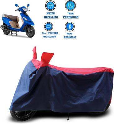 PAGORA Two Wheeler Cover for TVS(Zest, Red)