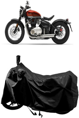 MMSSTAR Waterproof Two Wheeler Cover for Triumph(Bonneville Bobber, Black)