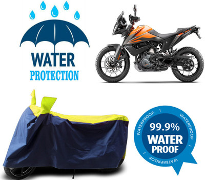 Mdstar Waterproof Two Wheeler Cover for KTM(390 Adventure, Multicolor)