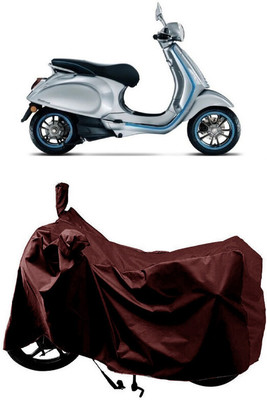 SUGASHRI Waterproof Two Wheeler Cover for Vespa(Piaggio Elettrica, Maroon)