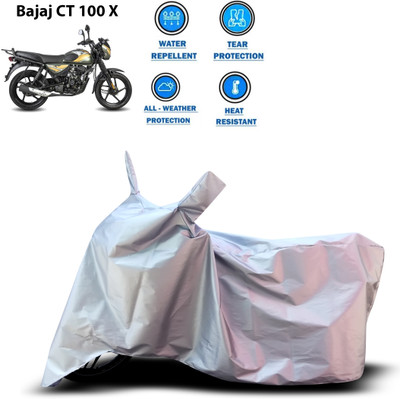 CODOKI Two Wheeler Cover for Bajaj(Silver)