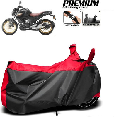 SK AUTO Waterproof Two Wheeler Cover for Yamaha(FZ-S Fi Version 3.0, Red)