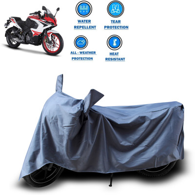 PAGORA Two Wheeler Cover for Bajaj(Pulsar RS 200, Grey)