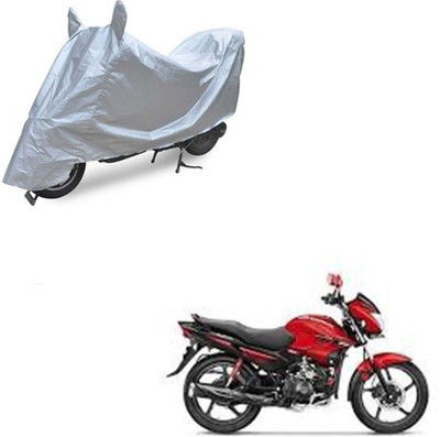 SK AUTO Waterproof Two Wheeler Cover for Hero(Glamour FI, Silver)