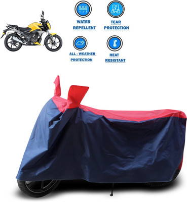 GOSHIV-car and bike accessories Two Wheeler Cover for TVS(Red)