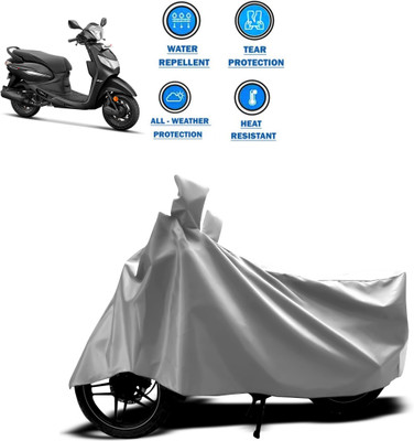 CODOKI Two Wheeler Cover for Hero(MotoCorp Pleasure Plus, Silver)