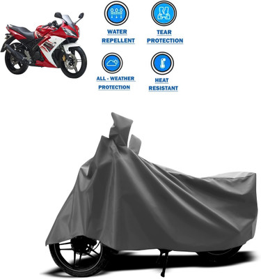 GOSHIV-car and bike accessories Two Wheeler Cover for Yamaha(R15 s, Grey)