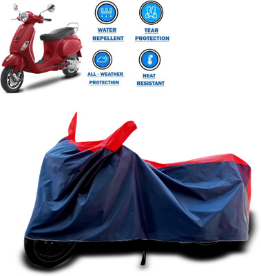 CODOKI Two Wheeler Cover for Piaggio(Vespa VXL 125, Red)