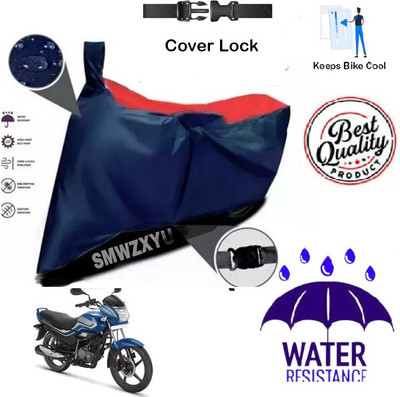 SK AUTO Waterproof Two Wheeler Cover for Hero(Super Splendor, Red, Blue)