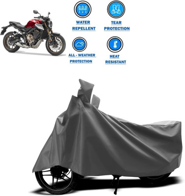GOSHIV-car and bike accessories Two Wheeler Cover for Honda(Grey)