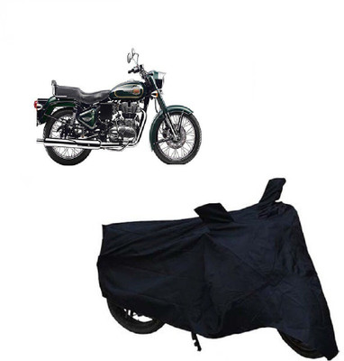 SK AUTO Two Wheeler Cover for Royal Enfield(Bullet 500, Black)