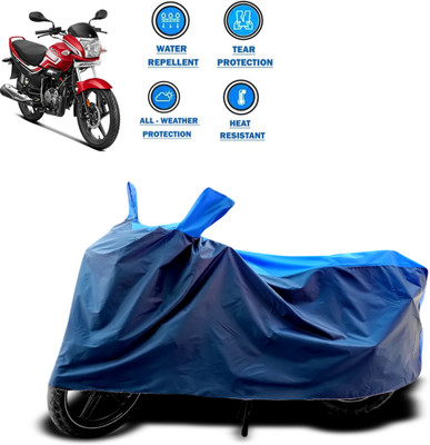 CODOKI Two Wheeler Cover for Hero(Super Splendor, Blue)