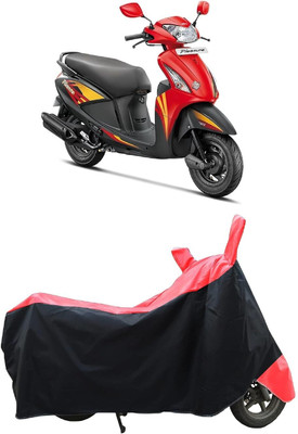 SK AUTO Two Wheeler Cover for Hero(Pleasure, Red, Black)
