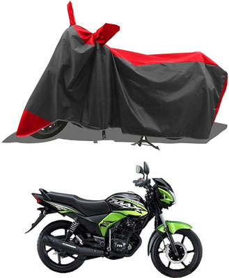 DeepShakshi AUTOMOTIVE Two Wheeler Cover for TVS(Max 4R, Red, Black)