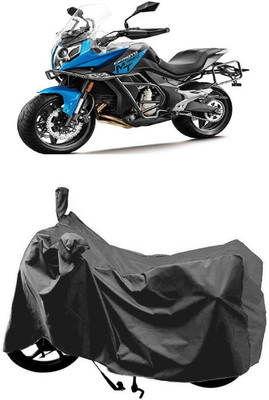 SUGASHRI Waterproof Two Wheeler Cover for CFMoto(650 NK BS6, Grey)