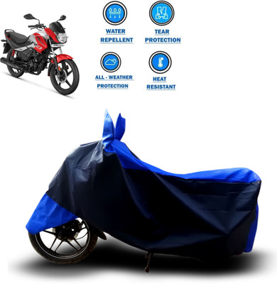 GOSHIV-car and bike accessories Two Wheeler Cover for Hero(Passion Pro i3S, Blue)