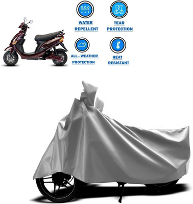 CODOKI Two Wheeler Cover for Hero(Electric Wave Dx, Silver)