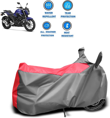 GOSHIV-car and bike accessories Two Wheeler Cover for Yamaha(Grey)