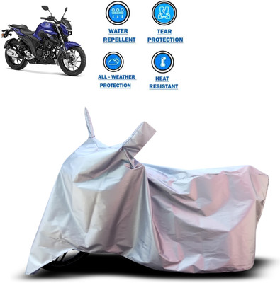 GOSHIV-car and bike accessories Two Wheeler Cover for Yamaha(Silver)