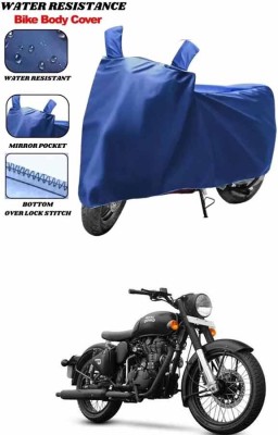 RONISH Waterproof Two Wheeler Cover for Royal Enfield(Classic 500, Blue)