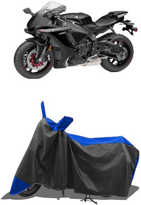 SUGASHRI Waterproof Two Wheeler Cover for Yamaha(YZF-R1, Blue, Black)