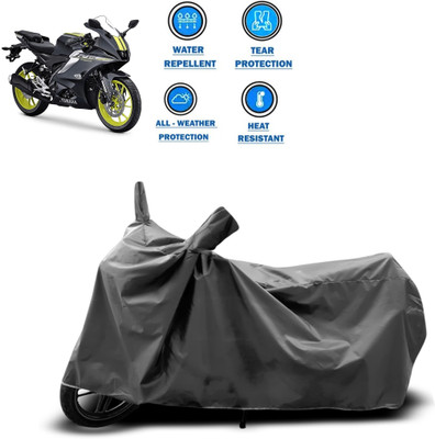 GOSHIV-car and bike accessories Two Wheeler Cover for Yamaha(Grey)