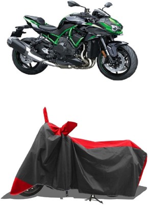 SUGASHRI Waterproof Two Wheeler Cover for Kawasaki(ZH2 BS6, Red, Black)