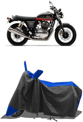 SUGASHRI Waterproof Two Wheeler Cover for Royal Enfield(Enticer, Blue, Black)