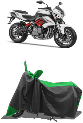 SUGASHRI Waterproof Two Wheeler Cover for Benelli(TNT 600i, Green, Black)
