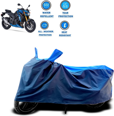 CODOKI Two Wheeler Cover for Suzuki(GSX, Blue)