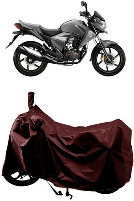 SUGASHRI Waterproof Two Wheeler Cover for Honda(Unicorn Dazzler, Maroon)