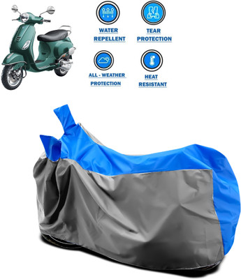 CODOKI Two Wheeler Cover for Piaggio(Vespa VXL 150, Grey)