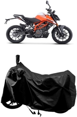 SUGASHRI Waterproof Two Wheeler Cover for KTM(125 Duke BS6, Black)