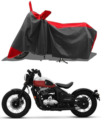 SK AUTO Two Wheeler Cover for JAWA(42 BS6, Red, Grey)