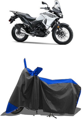 SUGASHRI Waterproof Two Wheeler Cover for Kawasaki(Versys X 300 BS6, Blue, Black)