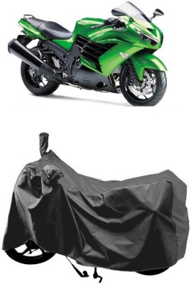 SUGASHRI Waterproof Two Wheeler Cover for Kawasaki(Ninja ZX-14R, Grey)