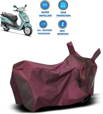 CODOKI Waterproof Two Wheeler Cover for Hero(Duet, Maroon)