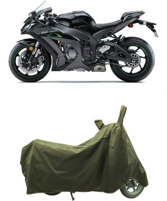 Coxtor Waterproof Two Wheeler Cover for Kawasaki(Ninja ZX-10R SE, Gold)