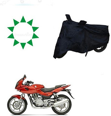 DeepShakshi AUTOMOTIVE Waterproof Two Wheeler Cover for Bajaj(Pulsar 220 DTS-i, Black)